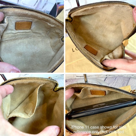 Louis Vuitton cosmetic pouch (Pochette) PM custom painted crossbody bag - Picture 8 of 15